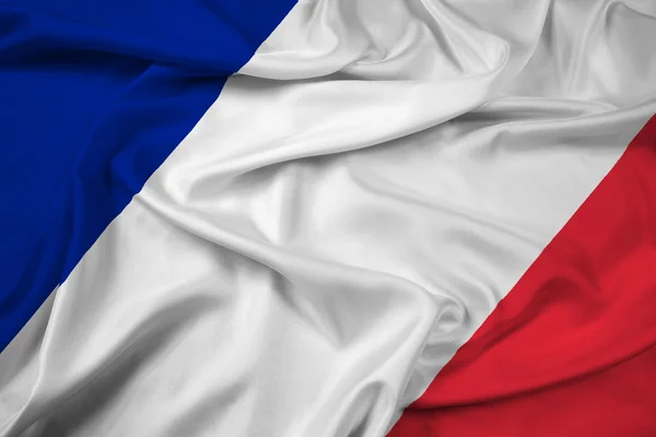 Ondeando bandera de Francia —  Fotos de Stock