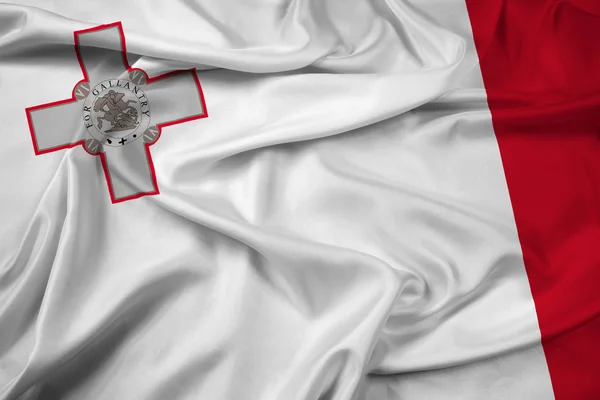 Integetett zászló Málta — Stock Fotó