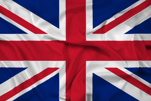 Ondeando bandera del Reino Unido — Foto de Stock