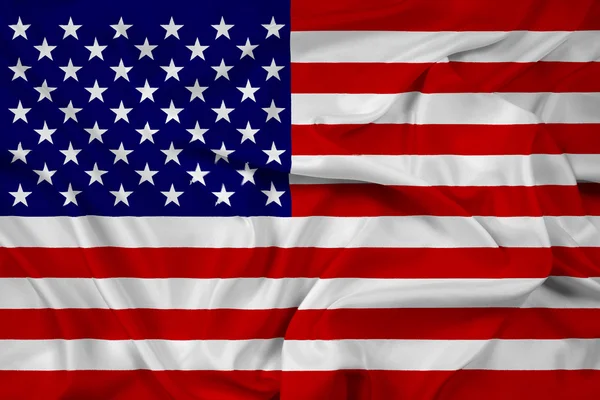 Agitant drapeau des Etats-Unis — Photo