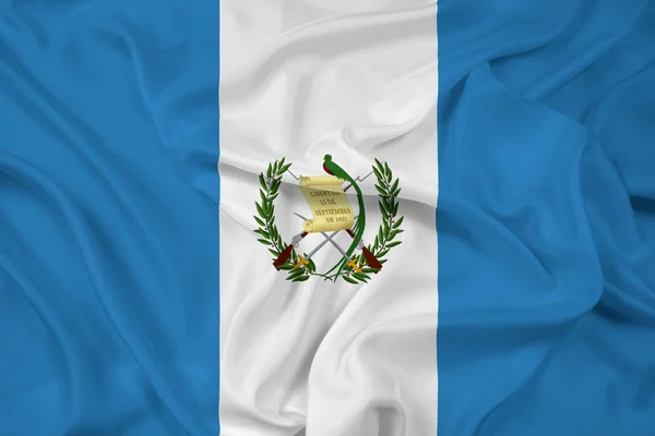 Viftar guatemala flagga — Stockfoto