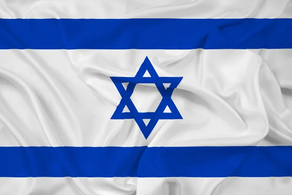 Acenando Bandeira de Israel — Fotografia de Stock