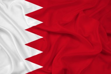 Bahreyn bayrağı sallayarak