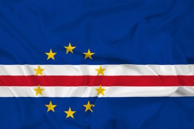 Cape verde bayrak sallayarak