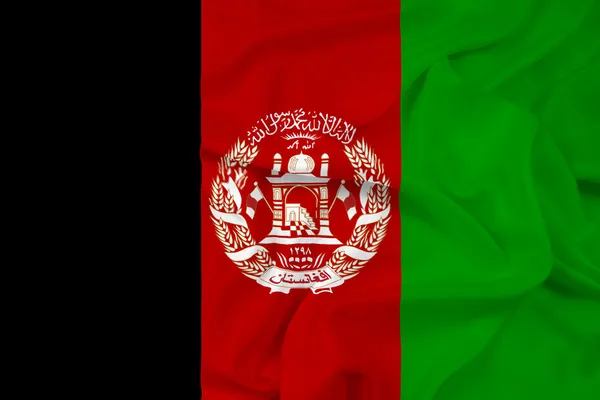 Acenando Bandeira do Afeganistão — Fotografia de Stock