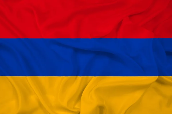 Armenia-Fahne schwenkend — Stockfoto