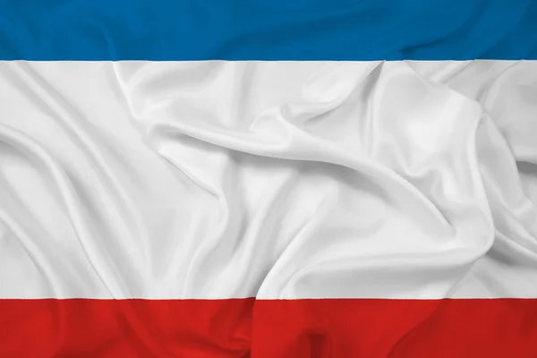 Waving Autonomous Republic of Crimea Flag — Stock Photo, Image