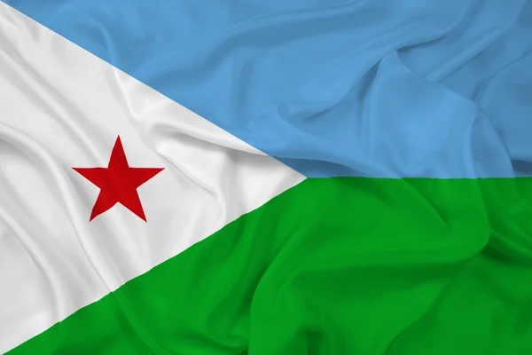 Waving Djibouti Flag — Stock Photo, Image