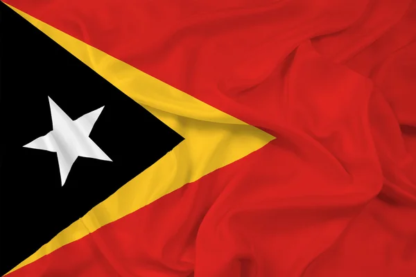 Waving East Timor Flag — Stock Photo, Image