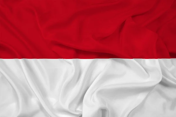 Machanie flagą indonezji — Zdjęcie stockowe