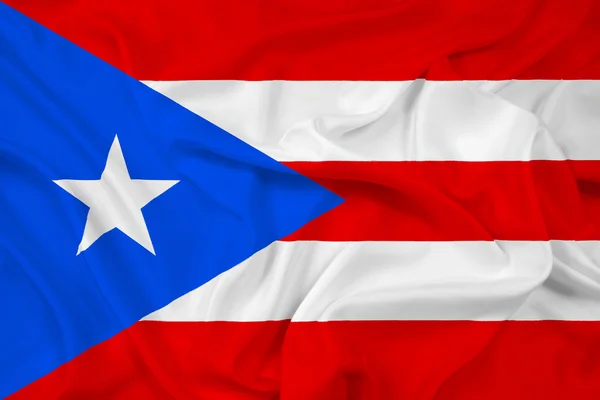 Waving Puerto Rico Flag — Stock Photo, Image