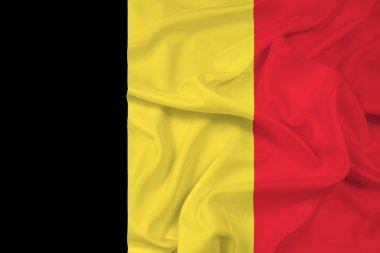 Belçika bayrağı sallayarak