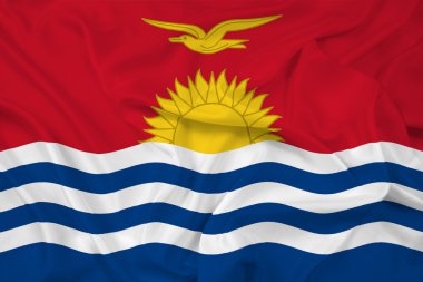 Kiribati bayrak sallayarak