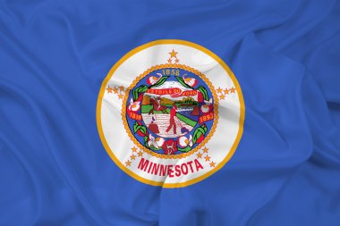 Minnesota Devlet bayrağı sallayarak