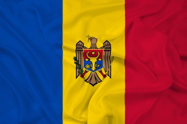 Moldova bayrağı sallayarak