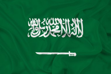 Suudi Arabistan bayrağı sallayarak
