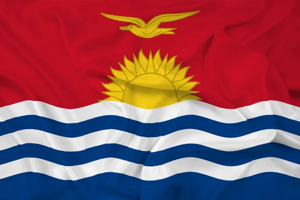 キリバス共和国の旗を振ってください。 — ストック写真