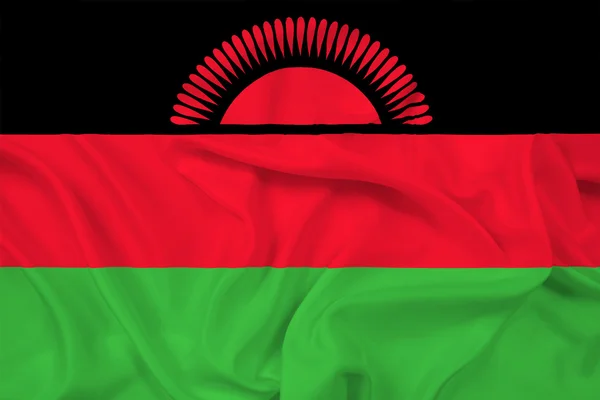 Bandeira do Malawi acenando — Fotografia de Stock