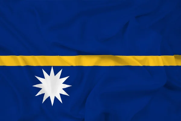 Ondeando la bandera de Nauru — Foto de Stock