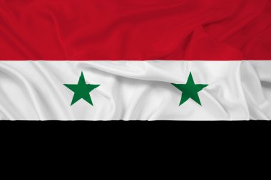 Suriye bayrağı sallayarak