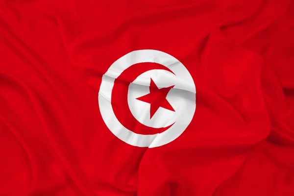 Bandiera Tunisia sventolante — Foto Stock