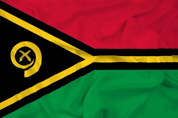 Ondeando la bandera de Vanuatu — Foto de Stock