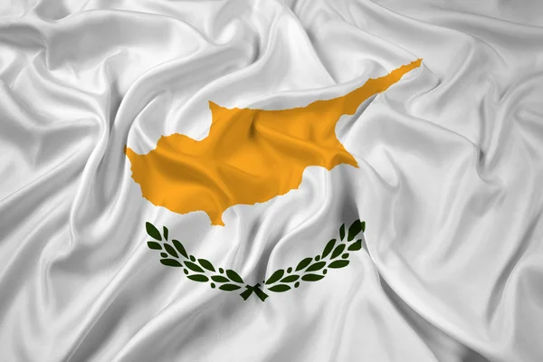 Κουνώντας την κυπριακή σημαία — Φωτογραφία Αρχείου