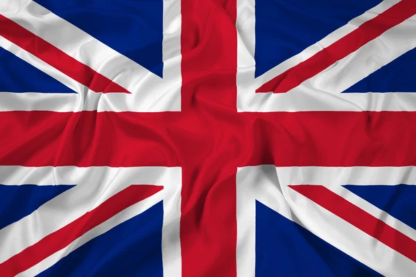 Waving United Kingdom Flag — Stock Photo, Image