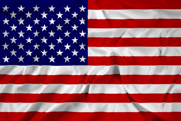 Amerikan bayrağı sallıyor. — Stok fotoğraf