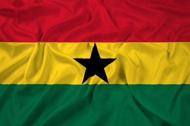 Gana bayrak sallayarak