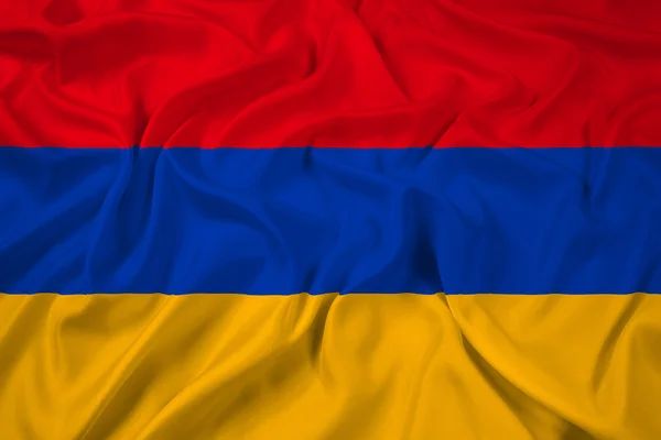 Vlající vlajka Arménie — Stock fotografie