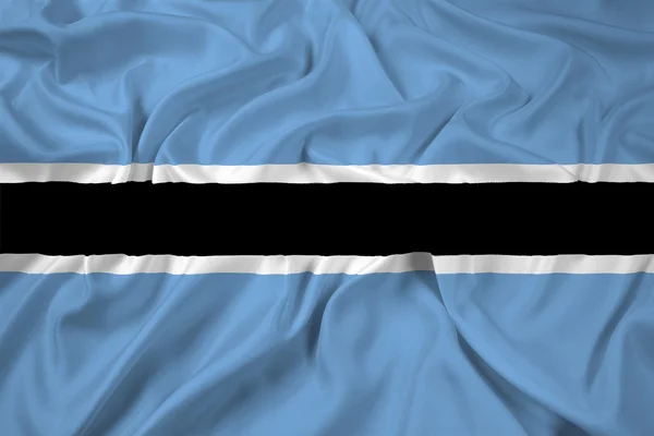 Botswana-Flagge schwenken — Stockfoto