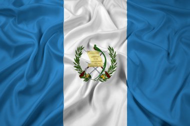 Guatemala bayrağı sallayarak