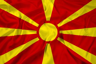 Makedonya bayrak sallayarak