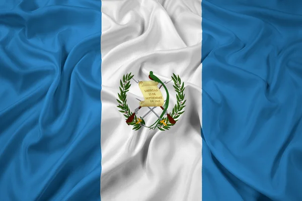 Viftar guatemala flagga — Stockfoto