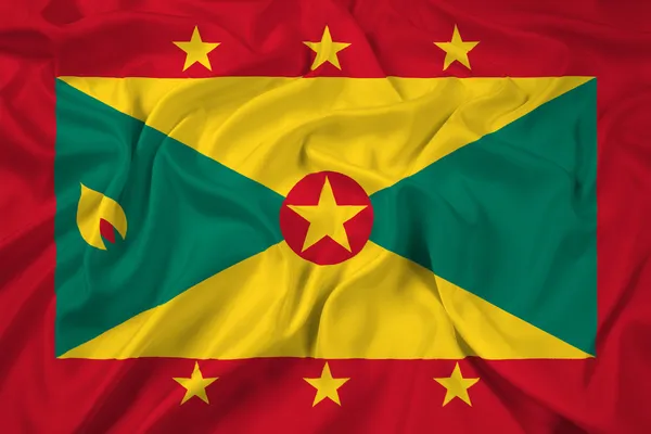 Wapperende vlag van grenada — Stockfoto