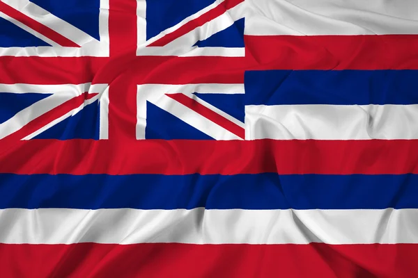 Vlající vlajka Havaj — Stock fotografie