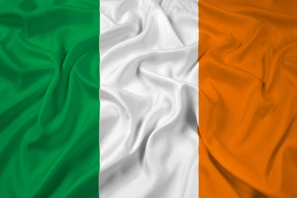 Acenando bandeira da Irlanda — Fotografia de Stock