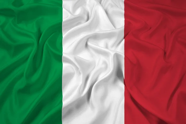 Ondeando bandera de Italia —  Fotos de Stock