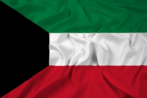 Sventolando bandiera del Kuwait — Foto Stock