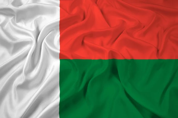 Waving Madagascar Flag — Stock Photo, Image