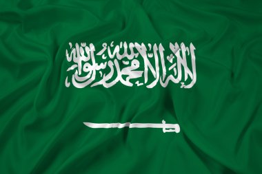 Suudi Arabistan bayrağı sallayarak