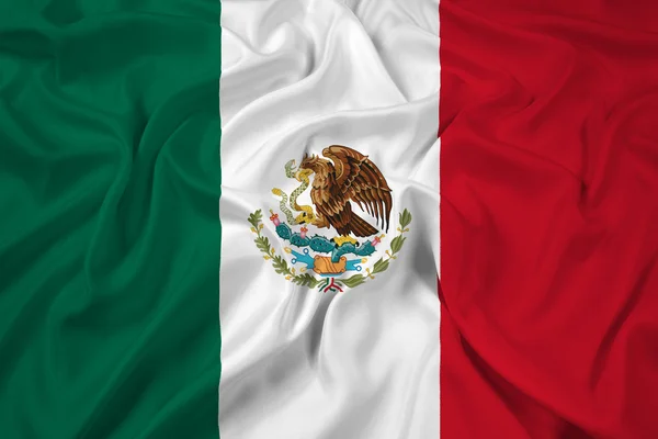 Ondeando la bandera de México — Foto de Stock