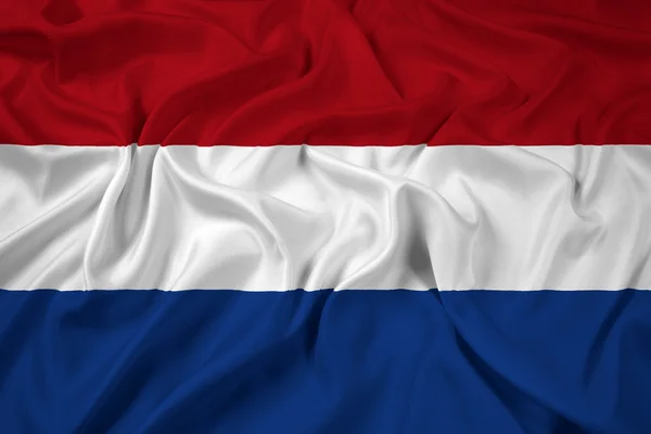 Ondeando bandera de Holanda — Foto de Stock