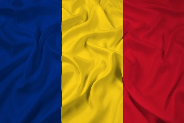 Waving Romania Flag — Stock Photo, Image