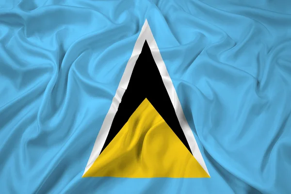 Флаг Сент-Люсии — стоковое фото