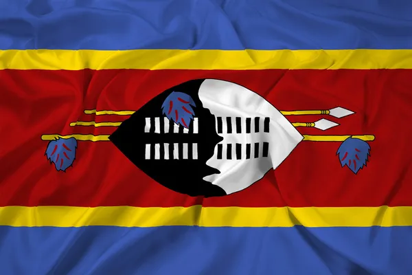 Waving Swaziland Flag — Stock Photo, Image