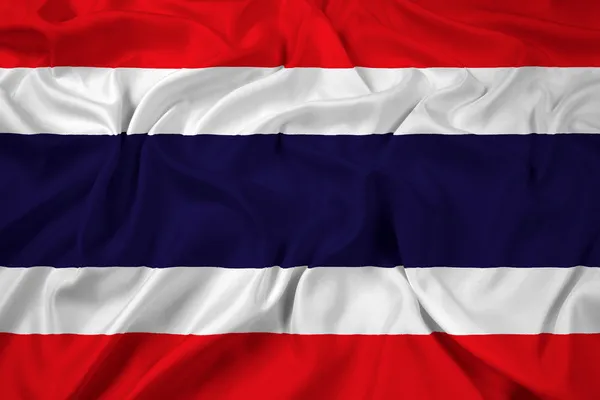 Ondeando bandera de Tailandia — Foto de Stock