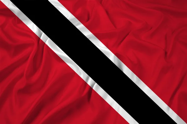 Integetett zászló trinidad és tobago — Stock Fotó