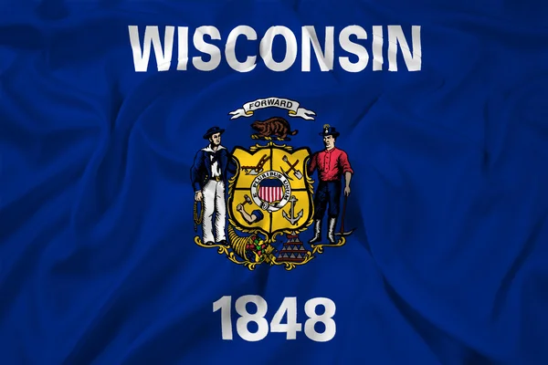 Bandiera dello Stato del Wisconsin — Foto Stock